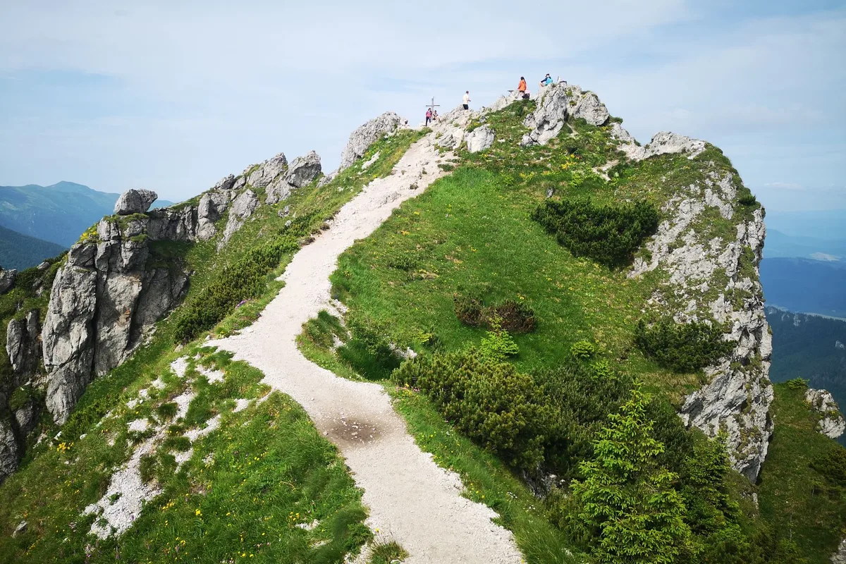 Dağ zirvesinden panoramik manzara